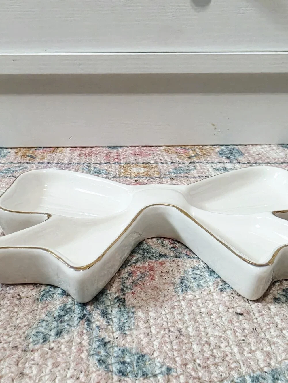 Target Bullseye Playground Ceramic Trinket Tray - Bow
